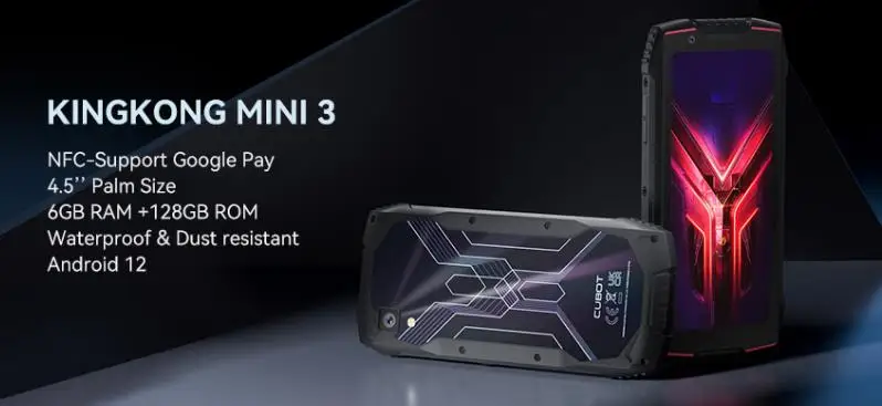 Cubot KingKong MINI 3 ޴ LCD ÷, 4.5 ġ ̴ Ʈ ǰ, ǰ