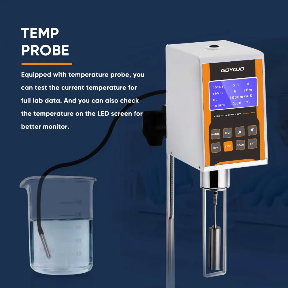 Digital Rotary Viscometer, NDJ-8S Viscosity Meter Tester with Data Output,10-2,0