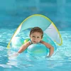 Pvc Inflatable Baby Swimming BOBO Float With Sunshade Canopy Seat Pocket For Toddlers Infant Kids Age 1-3 Pool Beach Arm Floatie 3