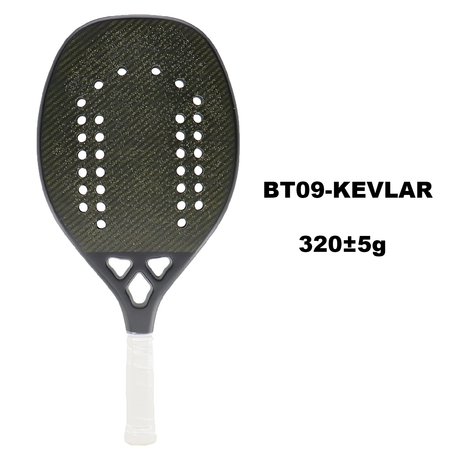 Raquette Beach Tennis Paar ID Kevlar - 330/340g - Face Sable - Neuve
