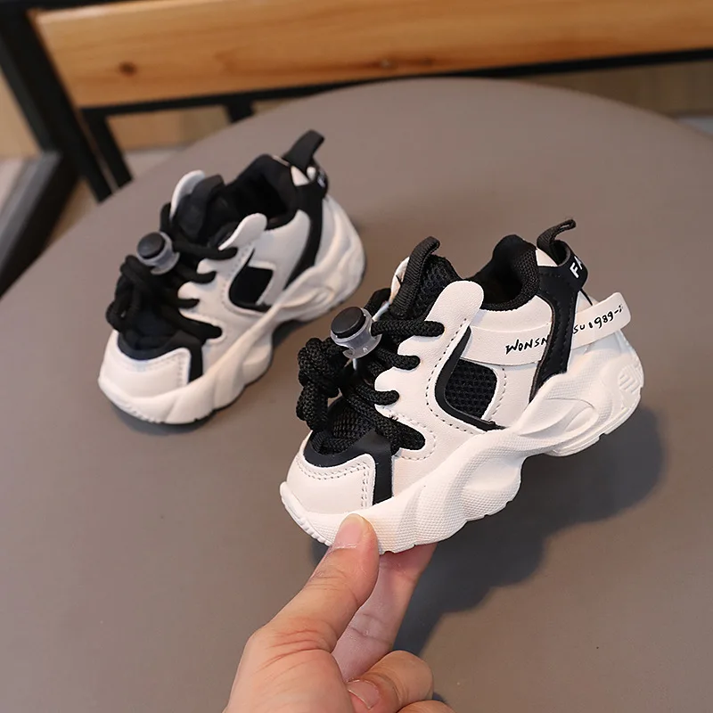 Toddler Sneakers Spring Autumn Baby Casual Sport Shoes Infant Lace-up Breathable Little Boys Girls Walking Shoes Pink, Khaki 5