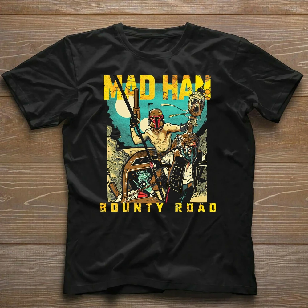 Мужская Винтажная Футболка Mad Max Fury Road Han Solo Boba Fett Bounty Hunter |