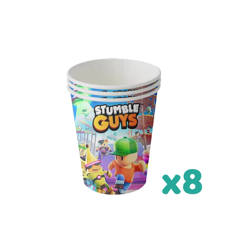Stumble Guys Birthday Party Decorations Game Theme Supplys Banner Cups Plates for Kids birthday tableware set birthday party supplies party supplies