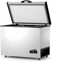 10 Cu Ft Deep Freezer - Large Chest Freezer with Removable Basket and Adjustable Thermostat - Freestanding Top Open Door Compact 2