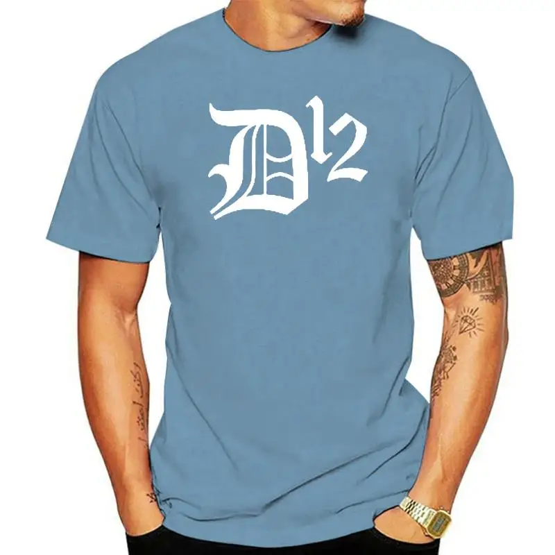 

Футболка с логотипом D 12, Винтажная футболка в стиле хип-хоп, рэп-тройник Eminem D12, тонкая блестящая фотография, возбуждение 2