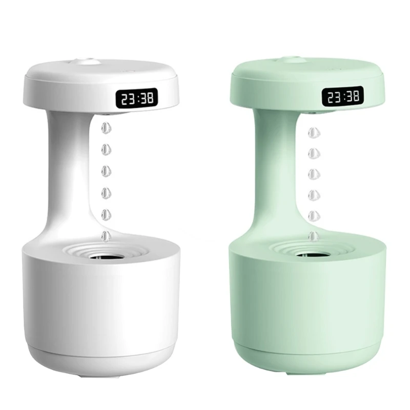 

Anti-gravity Diffuser LED Display Water Droplet Air Humidifier 800MLAir Purifier