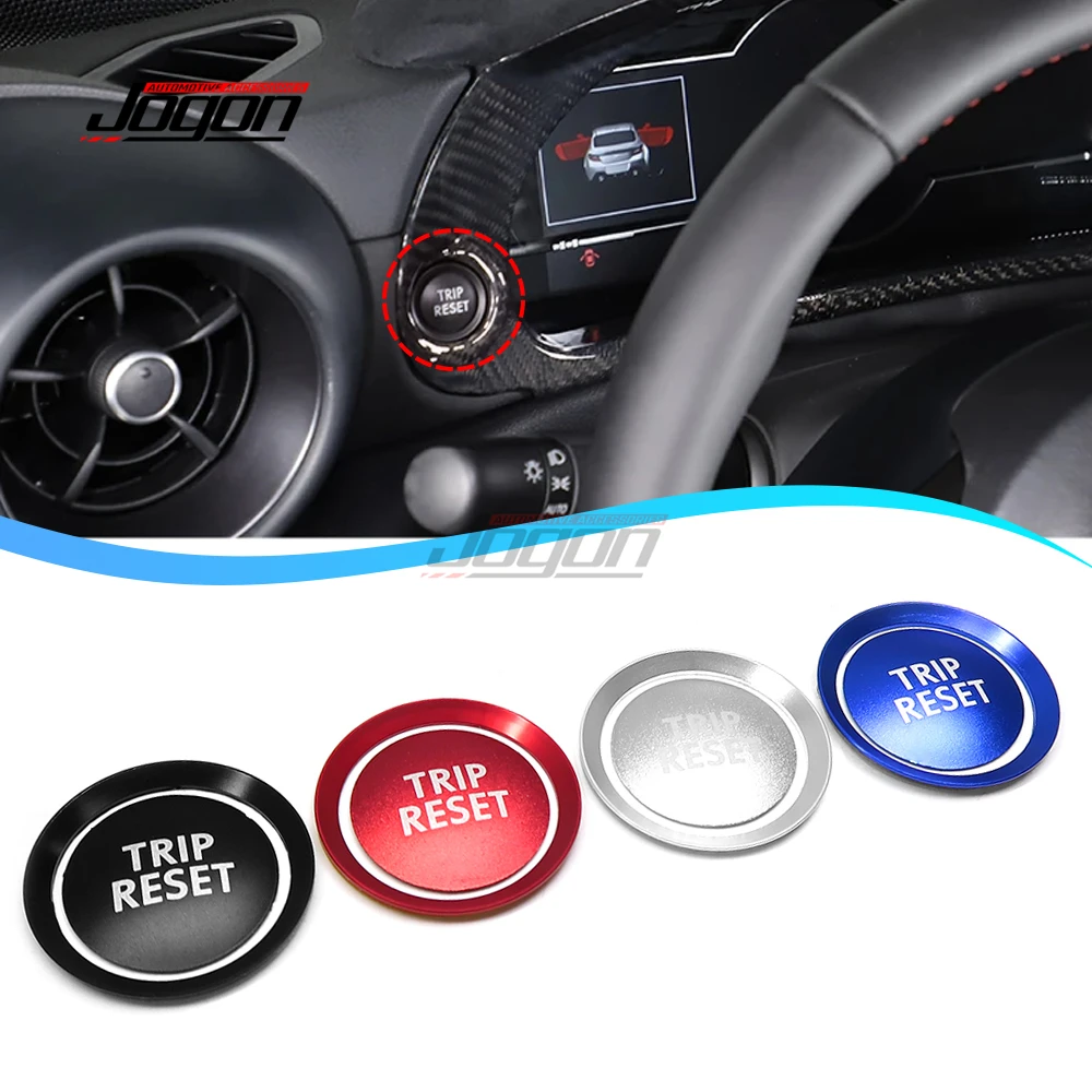 

Серебристая/синяя/черная/красная для Subaru WRX 2021 2022 2023, кнопка сброса переключения интерьера автомобиля, кольцо-наклейка, крышка, отделка, украшение