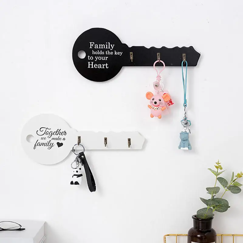 Creative Key Shape Storage Hook Key Holder Functional Wall Hanger High Demand Wall-mounted Key Rack Unique Design Wall Hook 2