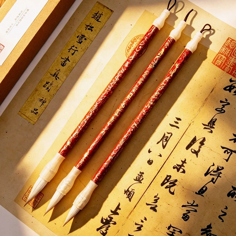 전문가용 혼합모 중간 사이즈 일반 서예용 붓 (일반 서예, 런닝 스크립트, 서무용 서예, 성인 초보자용)