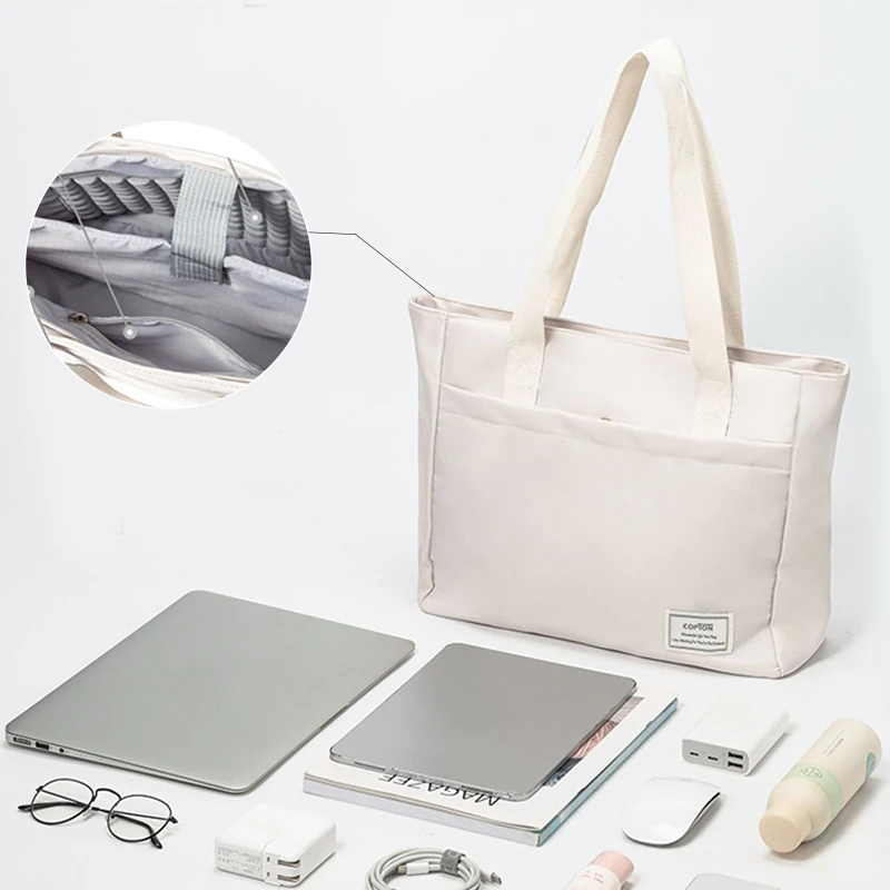 Bolsa de Lona para Laptop para Mulheres 14 Pasta Bolsas Notebook Macbook Air Pro Huawei Dell Asus Acer Xiaomi hp