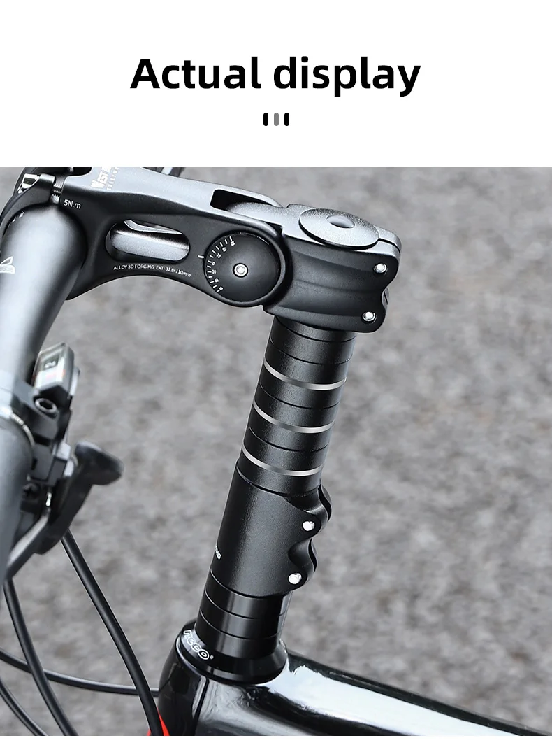 WEST BIKING Fahrrad Vorbau Gabel Fahrrad Lenker Riser Leichte Fahrrad Einstellbare Vorbau Booster MTB Power Berg Radfahren Teile – Detail 13