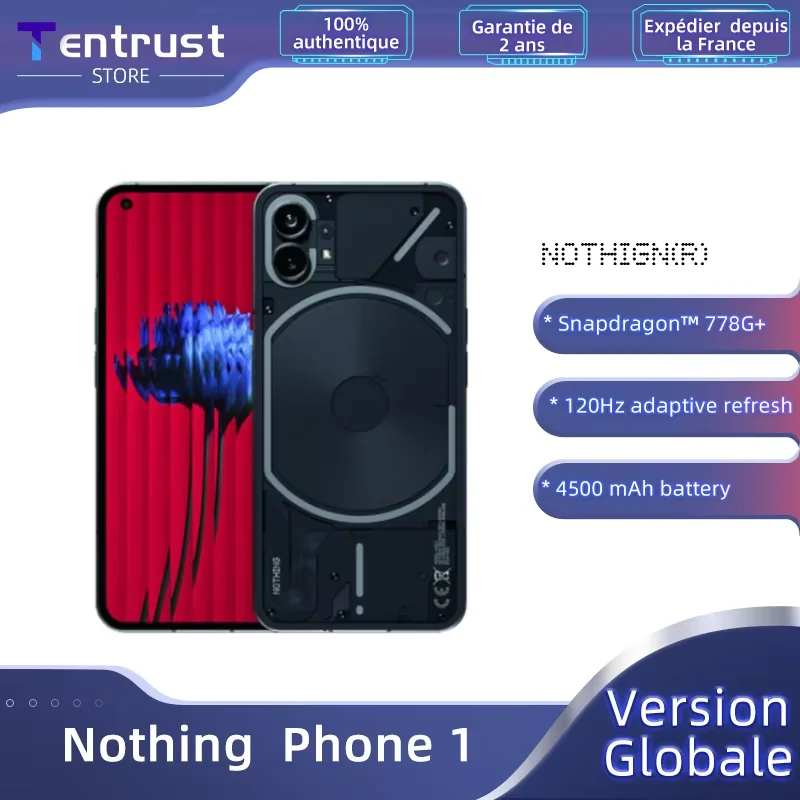 New Global Version Nothing Phone 1 5G Smartphone 100% Original Snapdragon 778G+ 6.55" OLED 120Hz Screen 50 MP Sony IMX766 Sensor