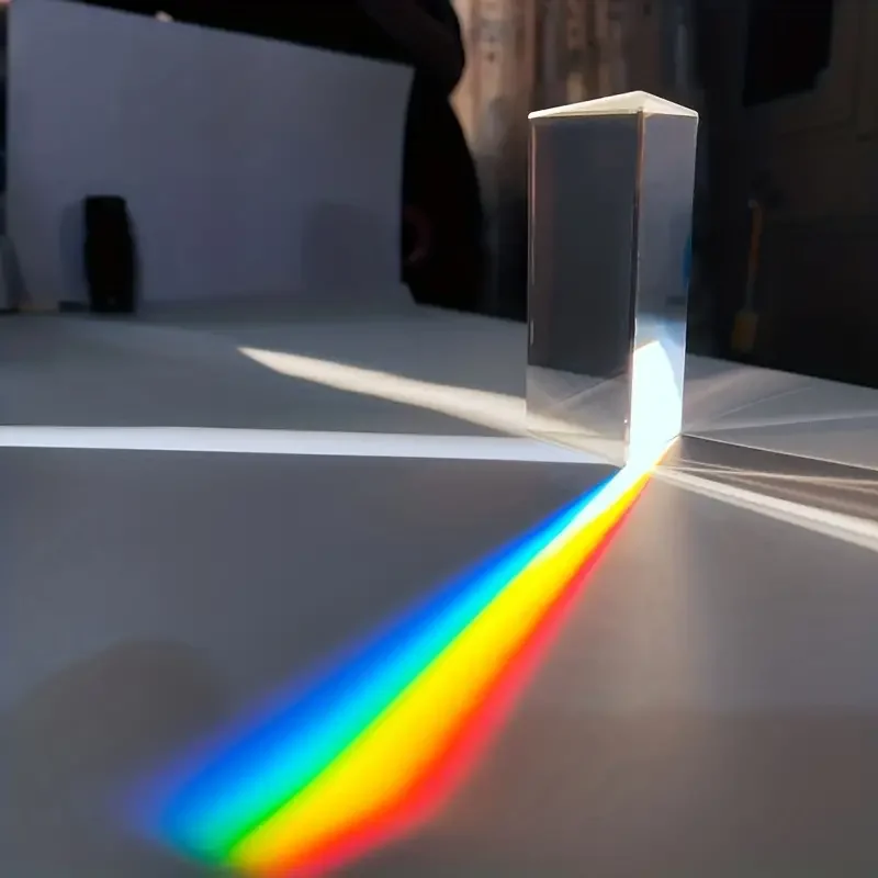 1 pc Prism colorful crystal Prism ornament unlock the magic of light with this prism Rainbow crystal experiment