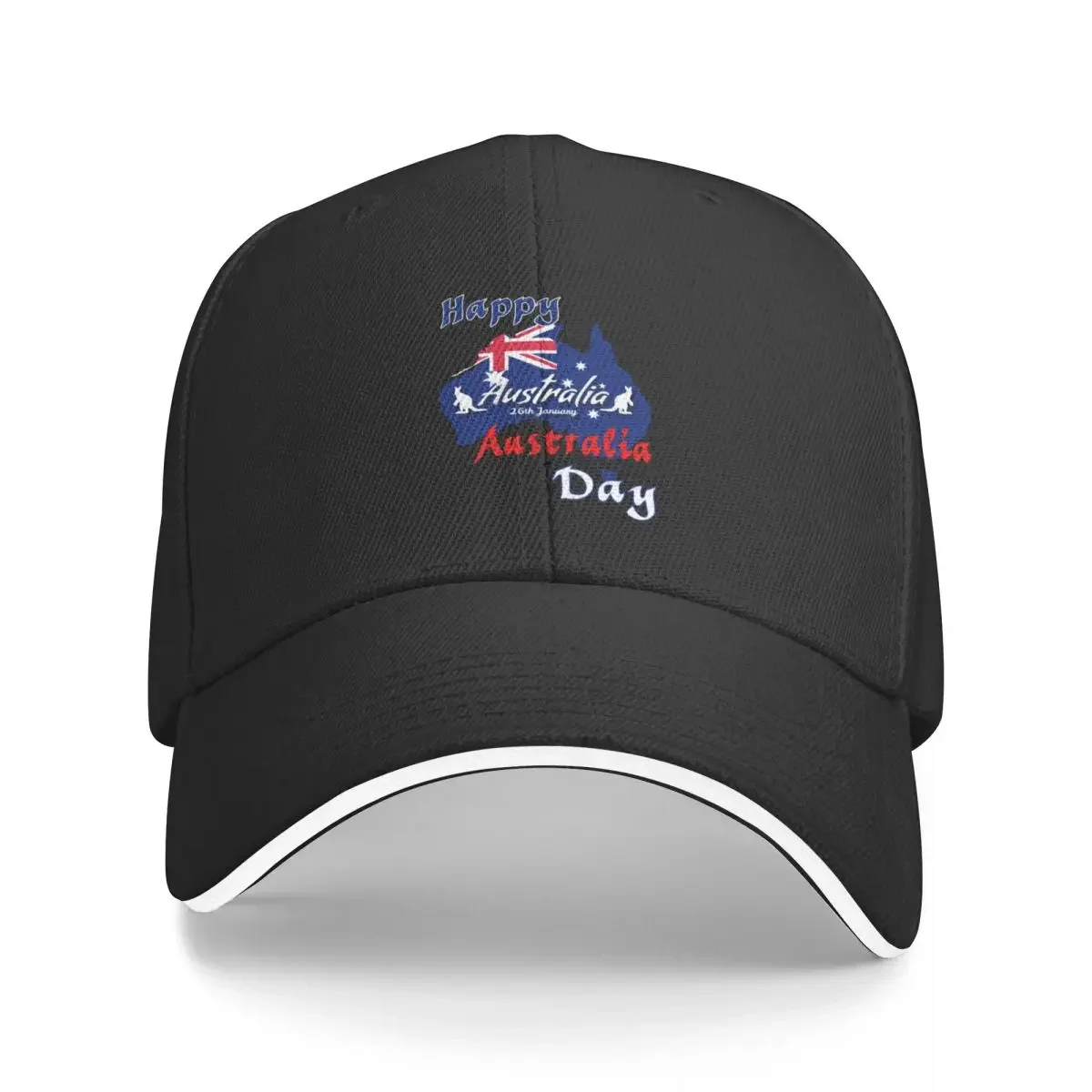 

Australian Day Map Baseball Cap Gentleman Hat Sunscreen Snap Back Hat Military Cap Man Women's Hats 2024 Men's