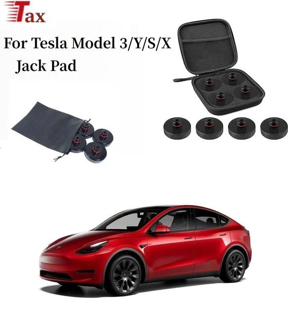Jack Pad for Tesla Model 3/Y/S/X For Tesla Jack Rubber Pad Adapter Tool  with Storage Box Jack Pucks Tesla Accessories Protects - AliExpress