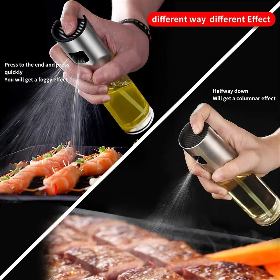 Pulvérisation Uniforme Santé Lot 2 Vaporisateurs D'huile 100 Ml Wesoke - Avec Brosse Et Entonnoirs, Pour Cuisine Et Barbecue Kit Cuisine Saine Dosage