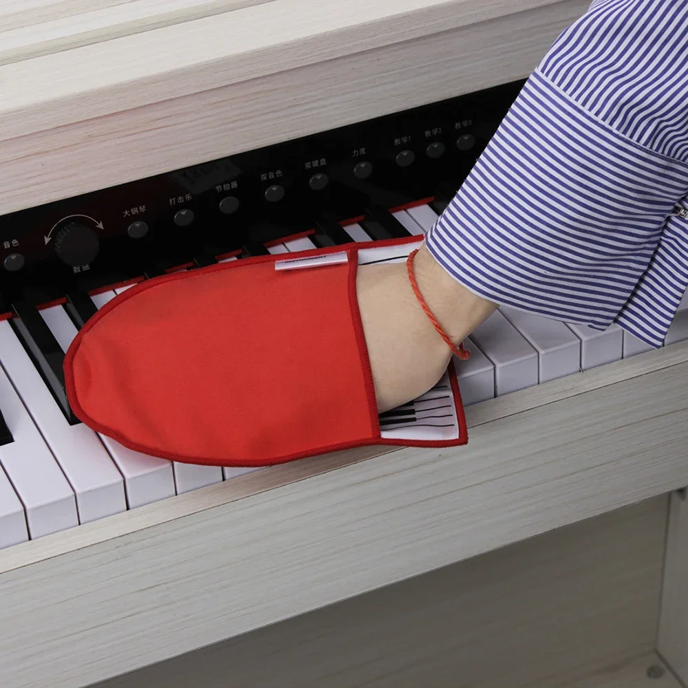 Description Picture 5 of itemM MBAT Piano Cleaning Cloth Wipes Glove with Piano Keyboard Design Musical Instrument High Quality Duster Cleaning Care Tool