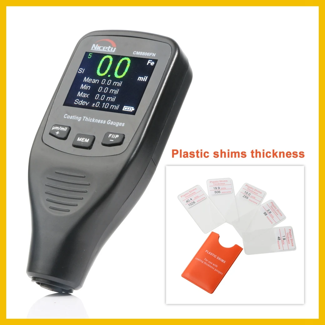 Nicety Digital Thickness Gauge Width Measuring Instruments Thickness Gauges Paint Film Coating Tester gauge