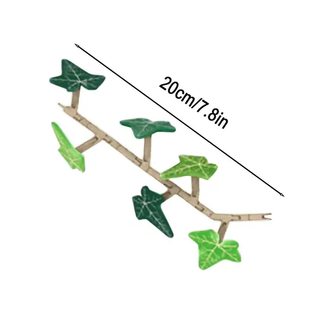 Magnete per frigorifero con edera con steli articolati Stampato in 3D Piante a foglie di edera Magnete per frigorifero Decorazione per armadietto del frigorifero 6