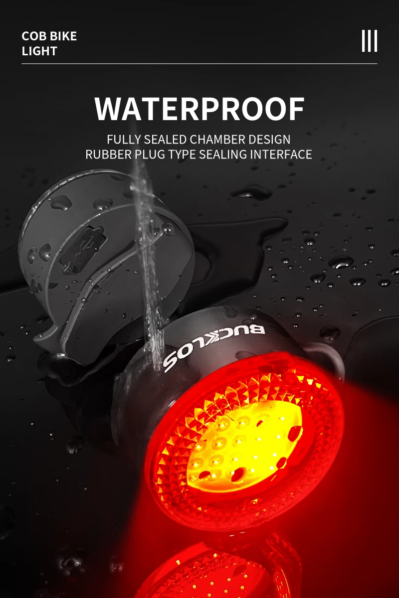 Bucklos kit éclairage vélo led rechargeable par usb avant et arrière_voghion.com