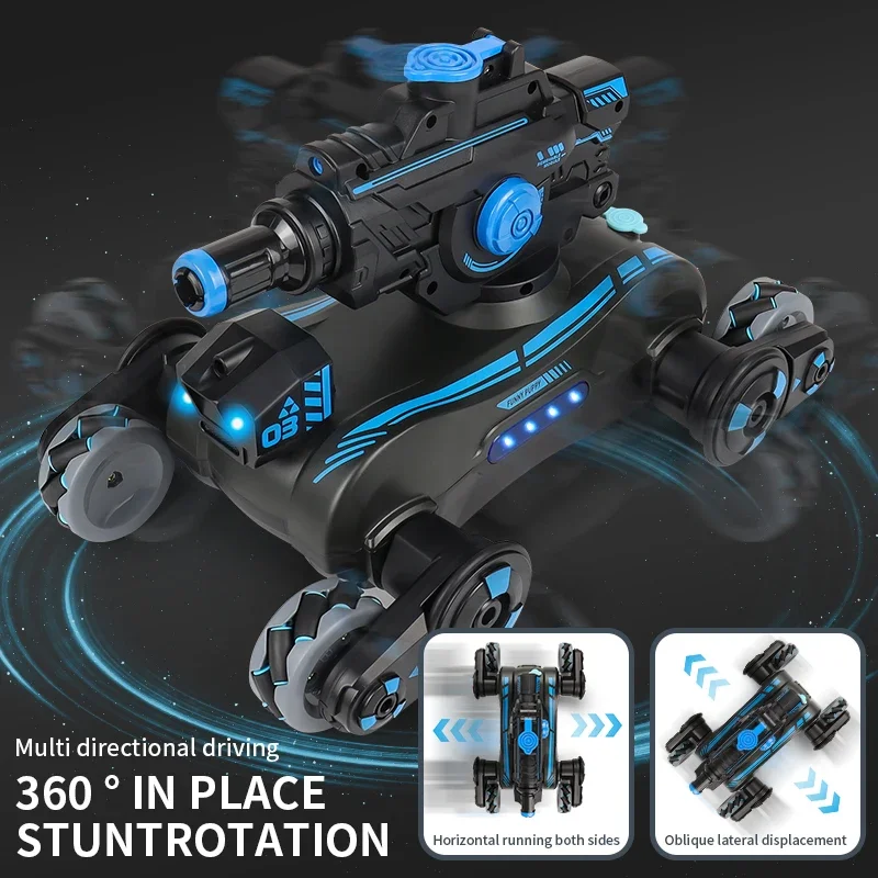 RC Car Ball Shooting Toys Gesture Sensing Spray Music Light Remote Control STUNT CAR Dual Mode 360 Rotating 2.4G for Boy