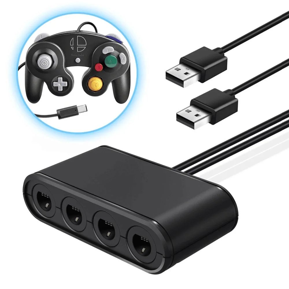 Adattatore Per Controller Gamecube Per Wiiu/Pc/Switch Con Funzione Turobo