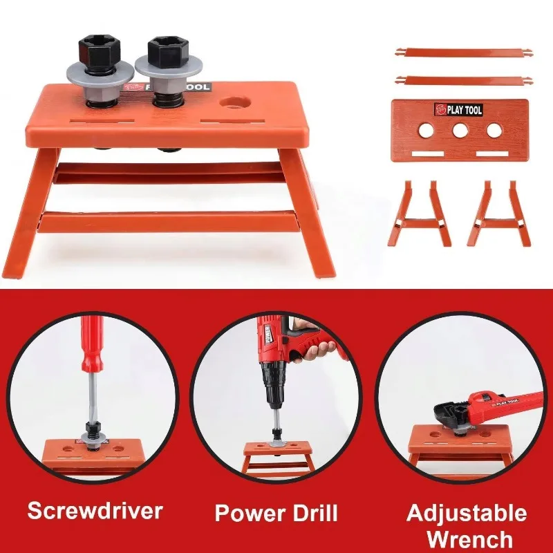 TOY Life 16 PCS Educational Interactive Hot Role Play Kids Selling Children Pretend Toys Tools Set With Power Drill