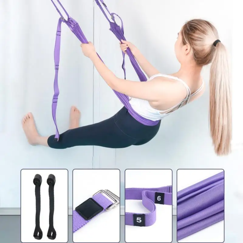 

Aerial Yoga Strap Hammock Swing Stretching Anti-gravity Inversion Exercises Multilayer Belt Yoga Fitness Flexibility Trainer