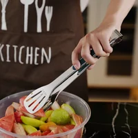 Pince à aliments coordonnante en acier inoxydable, pince à barbecue, pince à salade de viande, outils de cuisson, accessoires de cuisine 5