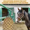2 PCS Slow Feed Hay Net for Horse 2" Holes Hay Nets Strong Load-Bearing Hay Bag Hanging for Horse Stable Trailer 4