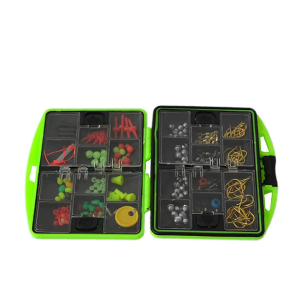 Double Layer Fishing Accessories Box Tackle Beads Hooks Fish Tools Case