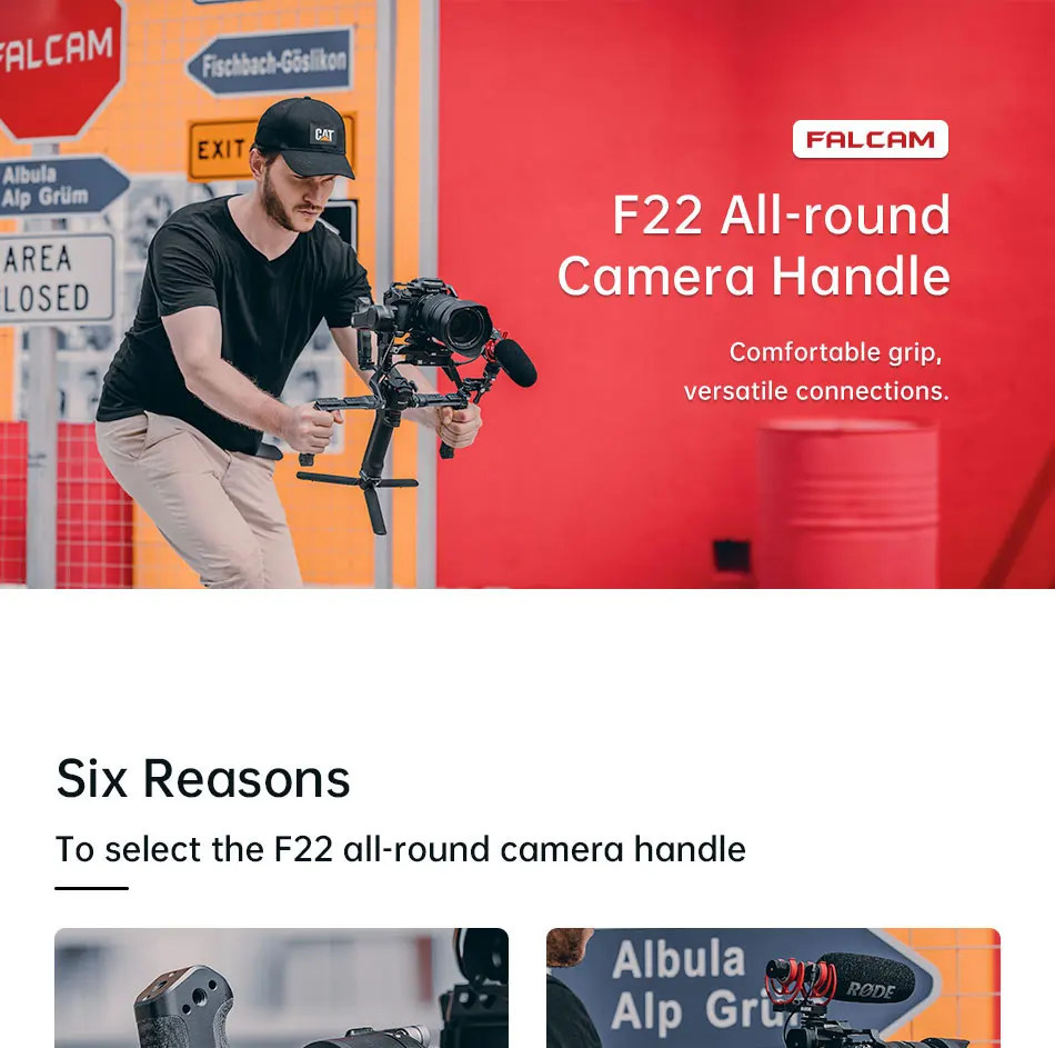 F22 Quick Release Top Hand Grip F22A3A12 All-round Camera Handle with Cold Shoe