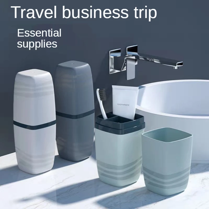 Portable Wash Cup Toothbrush Cup Mouthwash Toothbrush Household Set Tooth Cylinder Toothpaste Storage Box