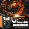 8 in 1 Aluminum 200A Multi Process Welder Gas MAG Flux Core MMA TIG Stick Spot Welding Spool Gun Optional LED Display Synergic 2