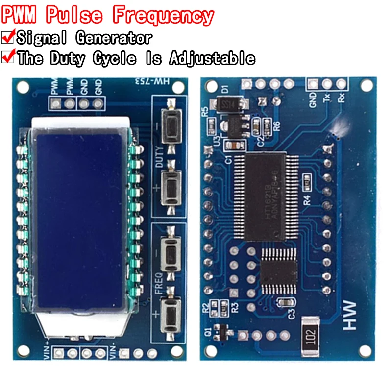 1Hz-150Khz-Signal-Generator-PWM-Board-Module-Pulse-Frequency-Duty-Cycle ...