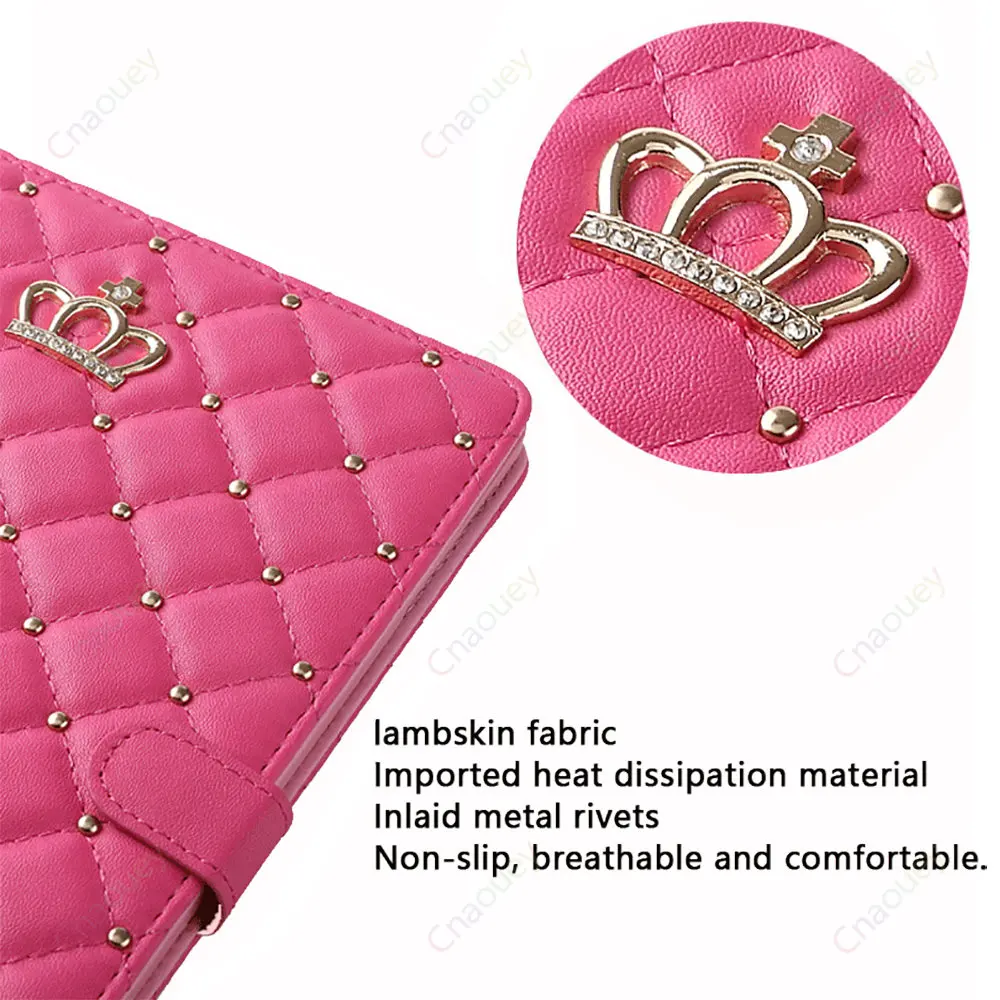 Suporte de Lambskin Smart Case para Ipad Ipad 7th 8th 9th 10th Gen Ipad Air4 Air5 Pro11 Ipad 9.7 2023 2023 Mini Coque - Imagem 5