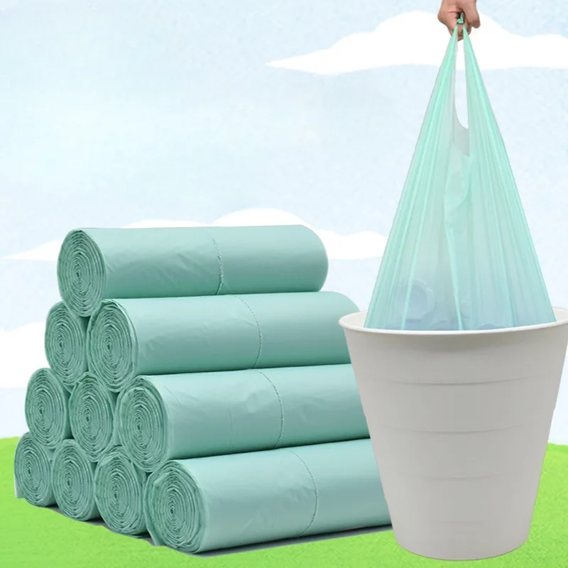 Trash Bags Biodegradable Disposable Cleaning Kitchen Starch Degradable