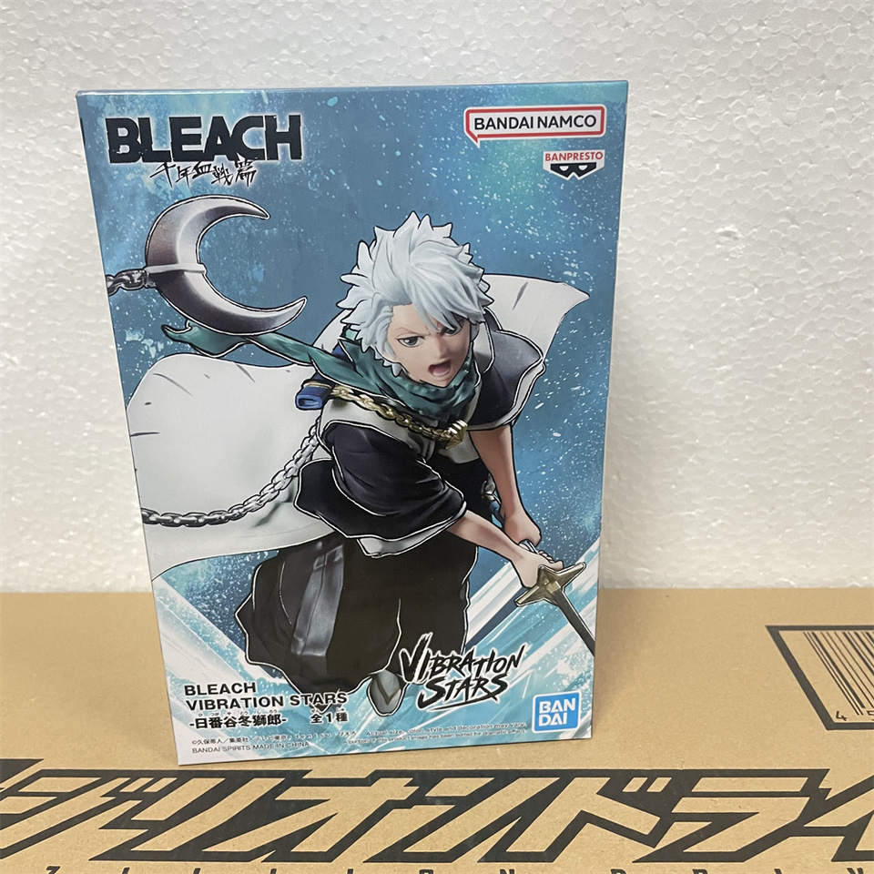 Original Bandai Anime Figure  BLEACH VIBRATION STARS-TOUSHIRO HITSUGAYA Action PVC Model Collector Toys Figurine Doll Gift 14cm