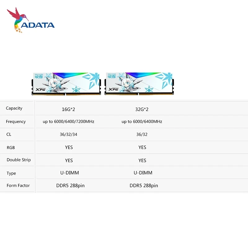 ADATA XPG LANCER ũž 濭, DDR5 16GB 32GB 6000MHZ 6400MHZ 7200MHZ DDR5 RAM U DIMM 288  ޸ RGB DDR5