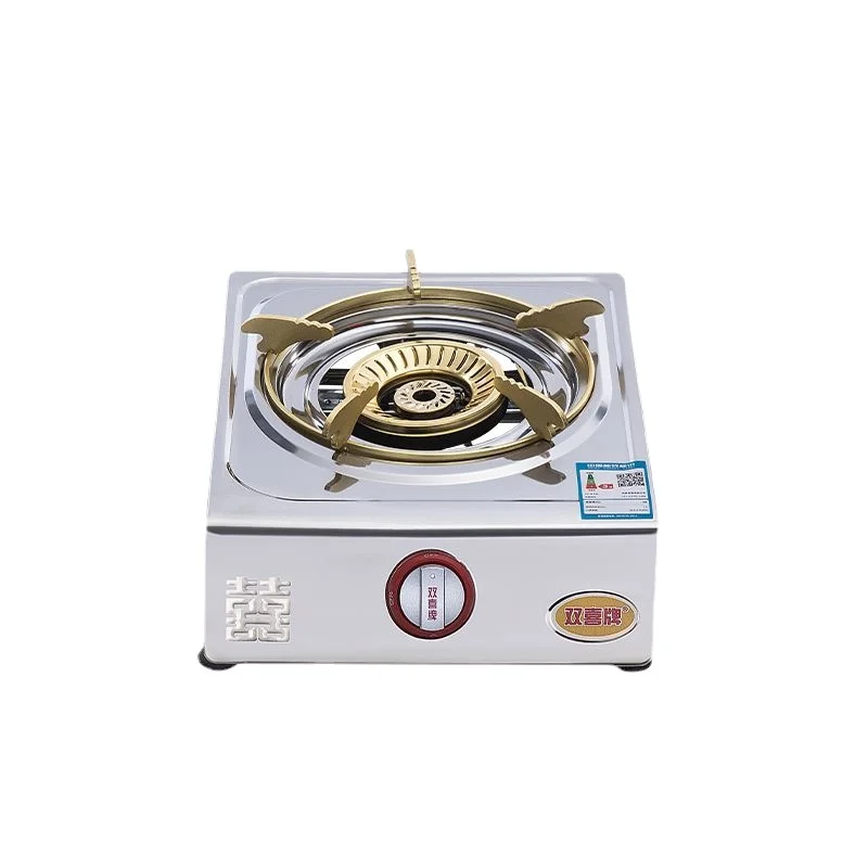 Thickened Stainless Steel Panel Gas Single Stoves Desktop Gas Stove Household Natural Gas Cooktop Energy-saving Single-eye Stove 6