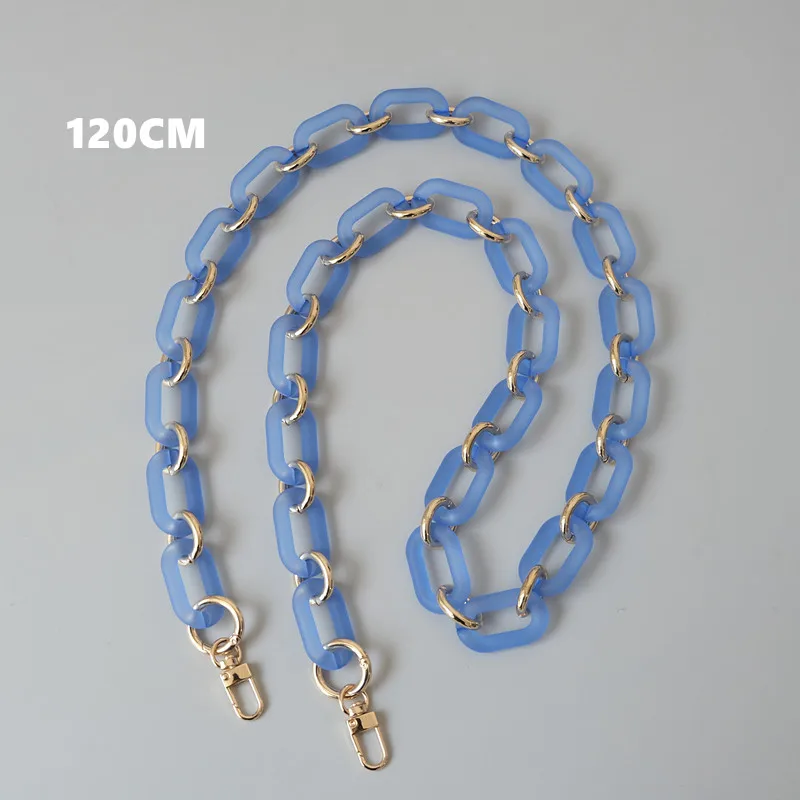 Neue Mode Frau Handtasche Zubehör Ketten Weiß Grau Transparent Matte Kette Metall Strap Frauen Kupplung Schulter Geldbörse Zubehör – Detail 15