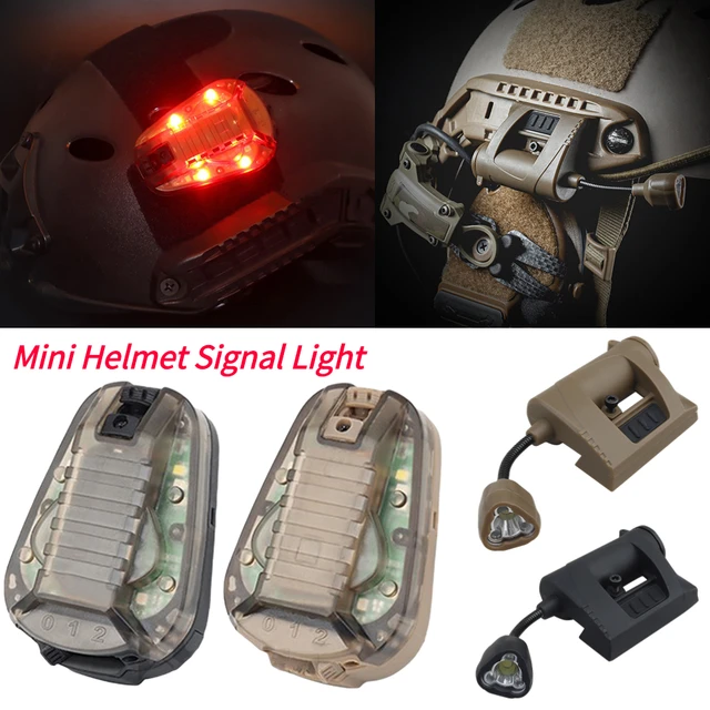 Lampe stroboscopique étanche pour casque de sport Airsoft, lampe CÔTÉ  cinelle, casques militaires, signal lumineux de sécurité de survie,  extérieur - AliExpress