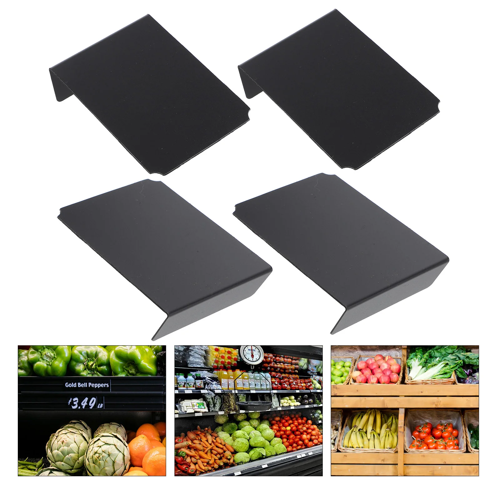 8 Pcs Rewritable Small Blackboard Chalkboard Labels Signs Food for Party Buffet Plastic Supplies
