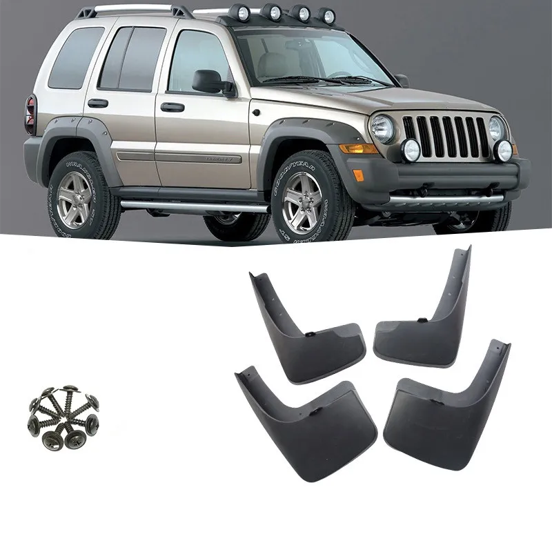 4PCS/SET Auto Mud Splash Guards For Jeep Liberty 20042021 Mudguards