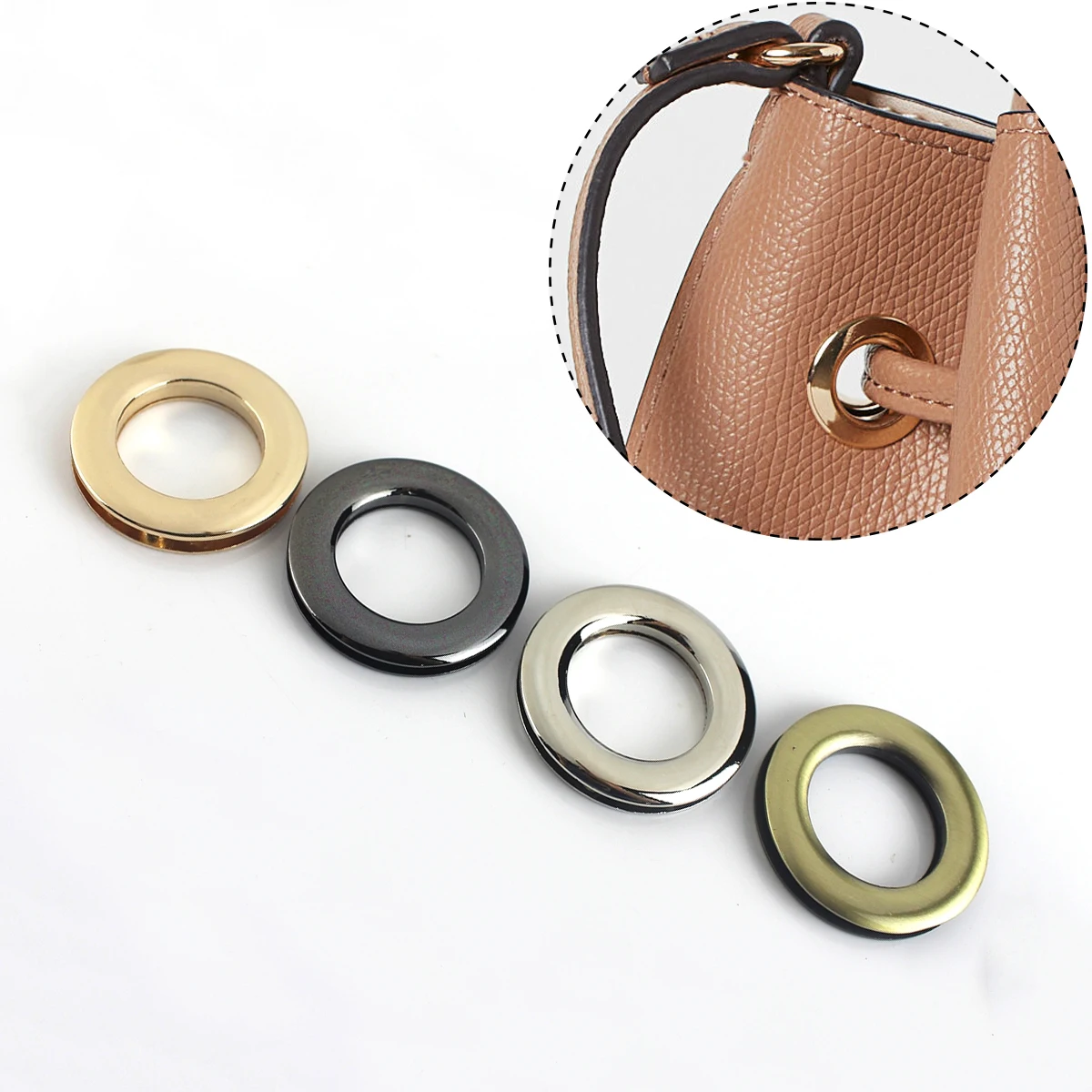 2pcs Metal screw back Eyelets with washer grommets Leather Craft accessory for bag garment shoe clothes jeans decoration