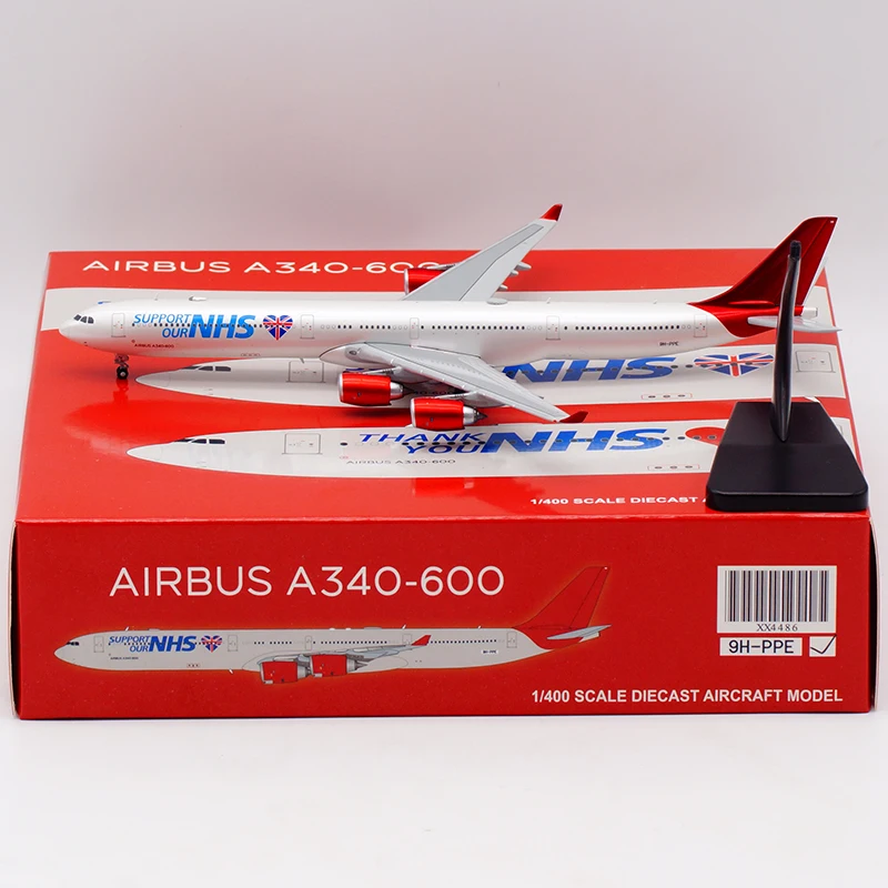 

XX4486 Alloy Collectible Plane Gift JC Wings 1:400 Maleth-Aero Airlines Airbus A340-600 Diecast Aircraft Jet Model 9H-PPE