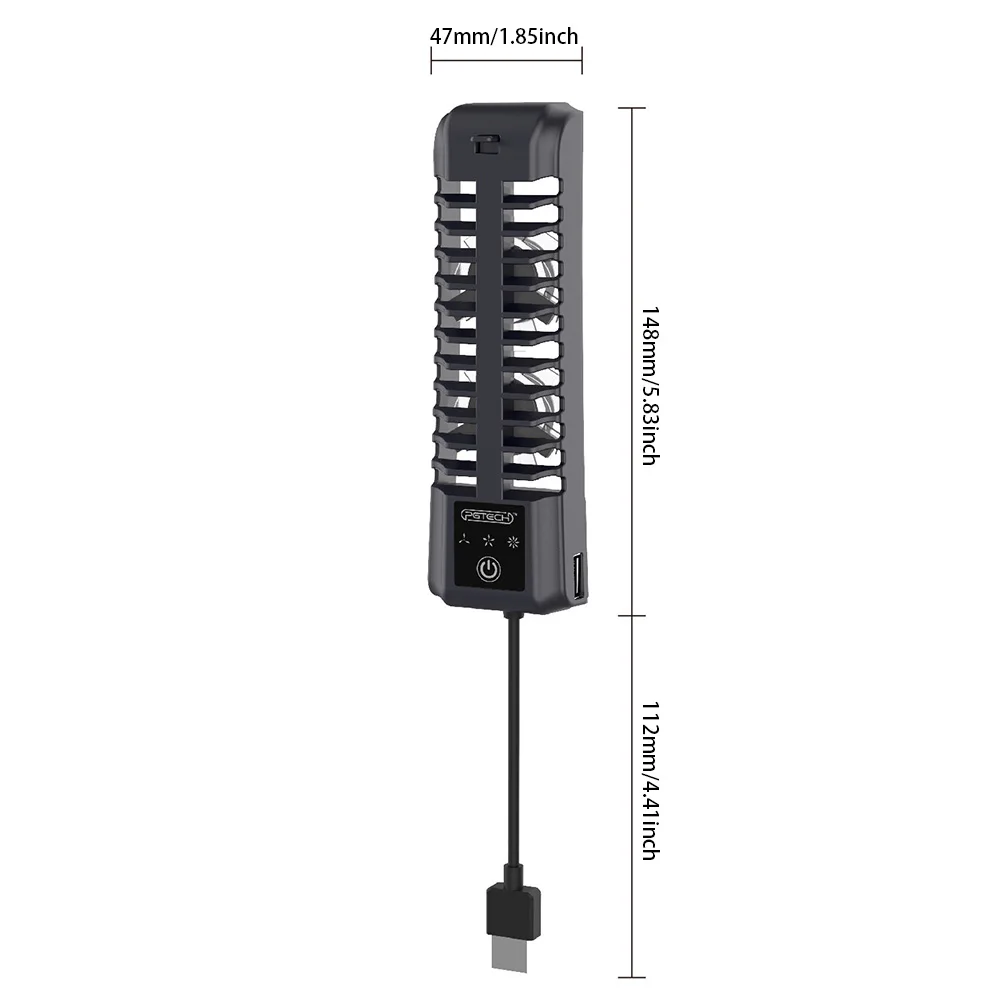 냉각 선풍기 3 단계 냉각 게임 액세서리, 조용한 쿨러 선풍기, USB 2.0 포트 게임 콘솔 후면 냉각 선풍기, PS5 슬림 콘솔용