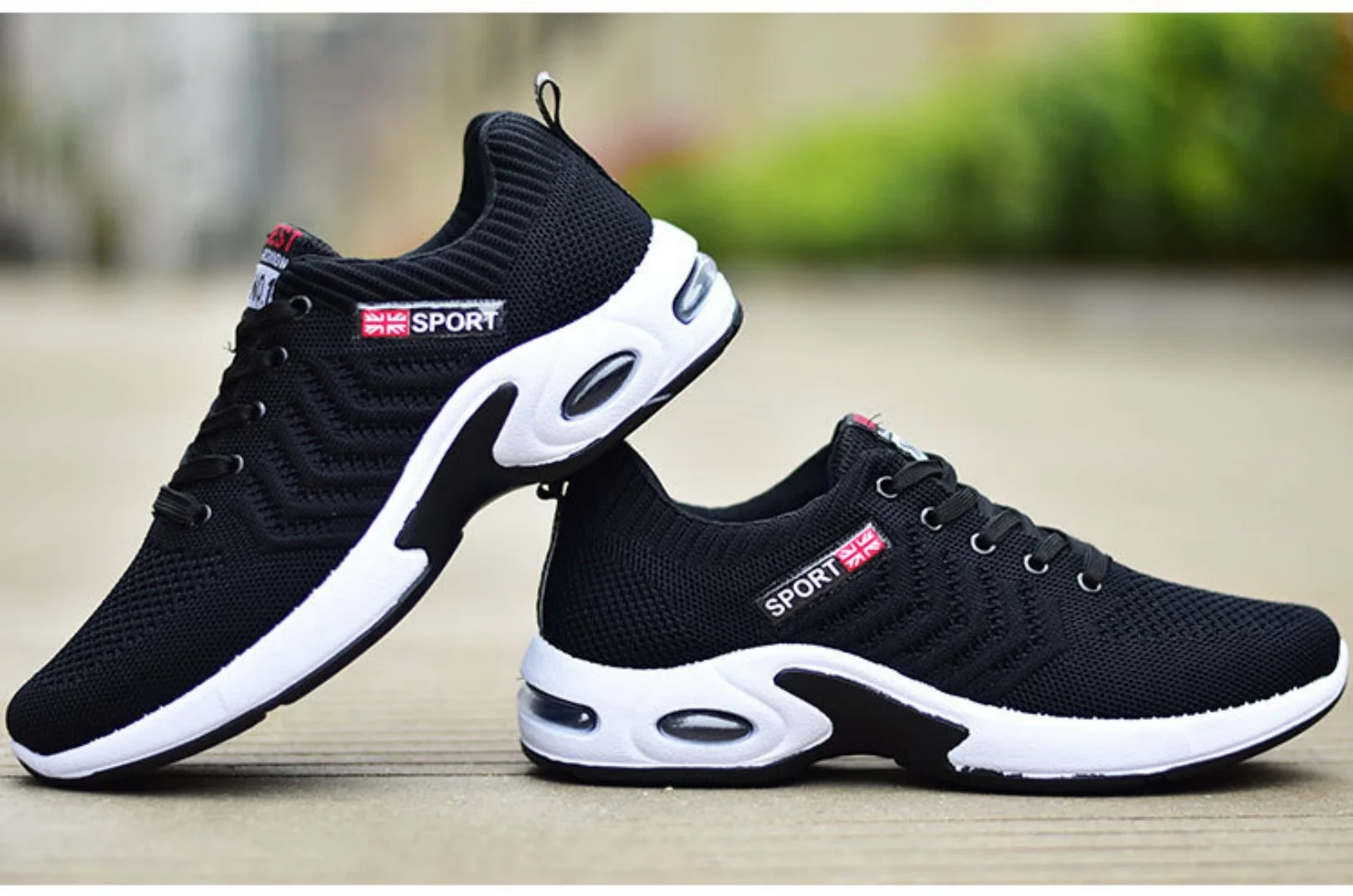 2025 new spring trend sports men's shoes Lace-up thick sole casual