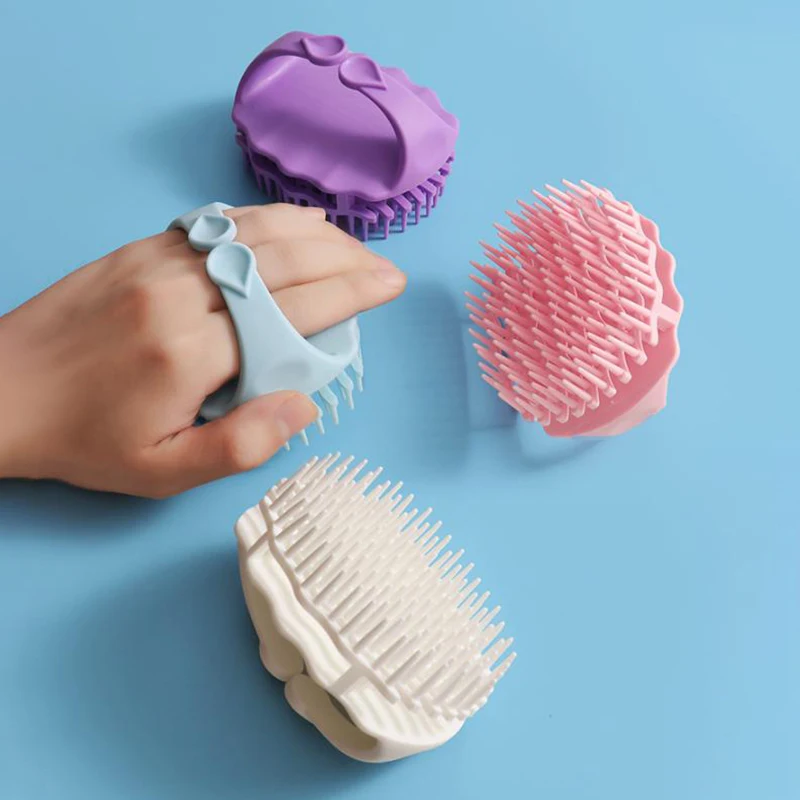 

Portable Hair Scalp Massager Shampoo Brush Handheld Round Remove Dandruff Scalp Massager Clean Shower Brush Care Hair Tool