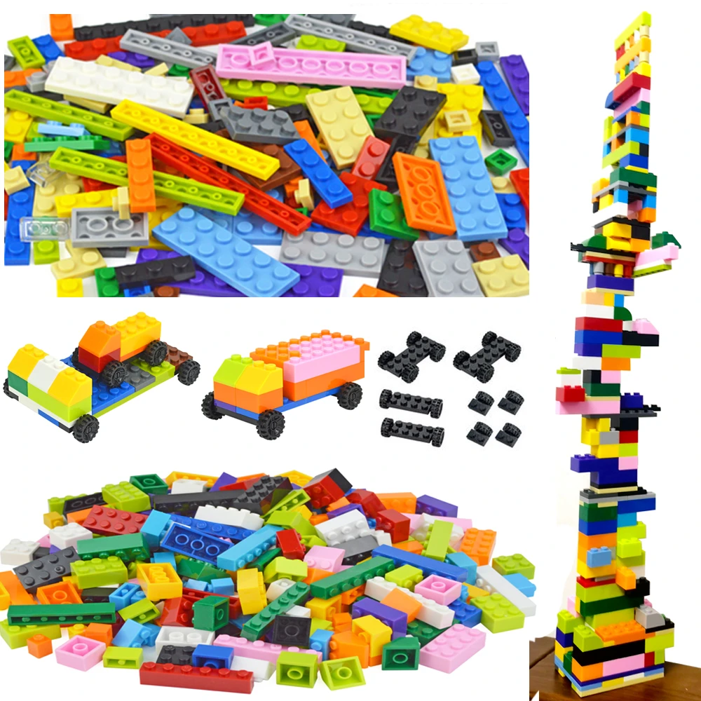 Building Blocks Bulk City DIY Creative Bricks Compatible Classic Baseplate Educational Toy
